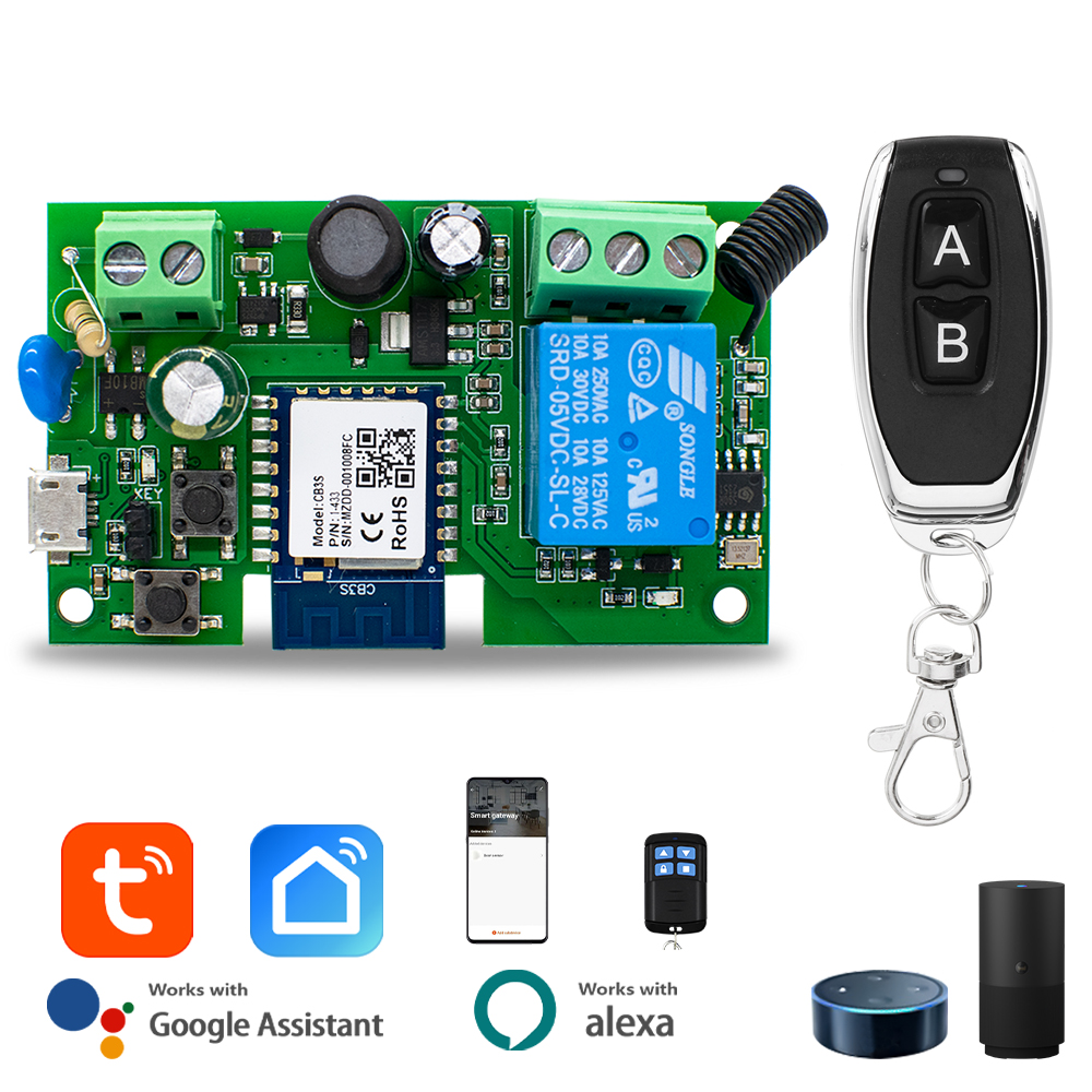 Tuya WiFi Smart Garage Door Opener Sliding Electric Gate Door Access Motor Switch Controller For Alexa Echo Home Timer