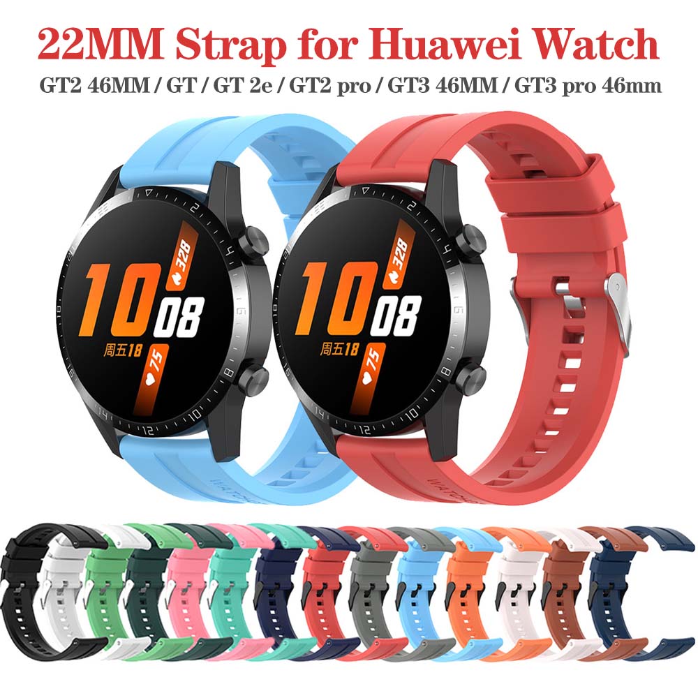 Band Compatible with GT2 Watch 22MM Silicone Replacement Wristband Strap for GT2 SmartWatch