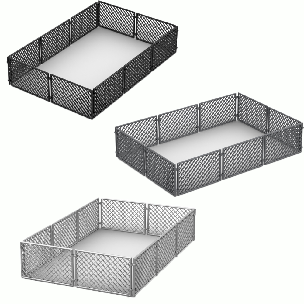 MOC Base Building Blocks Set - DIY Bricks with Classic Farm Fence & Fence Parts for Boys