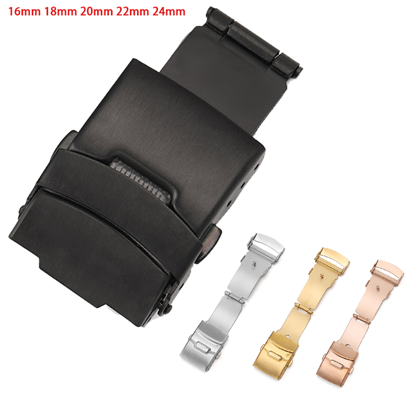 10mm 12mm 14mm 16mm 18mm 20mm 22mm 24mm Watch Button Stainless Steel for Leather Watchband Buckle Metal Clasp Accessories