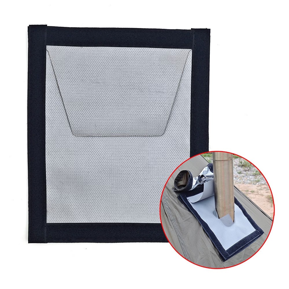 1pc Two-Layer Tent Stove Jack with Chimney Hole | Ideal for Wood Stove And Hot Tent | Hot Tents for Camping, Camping Tent