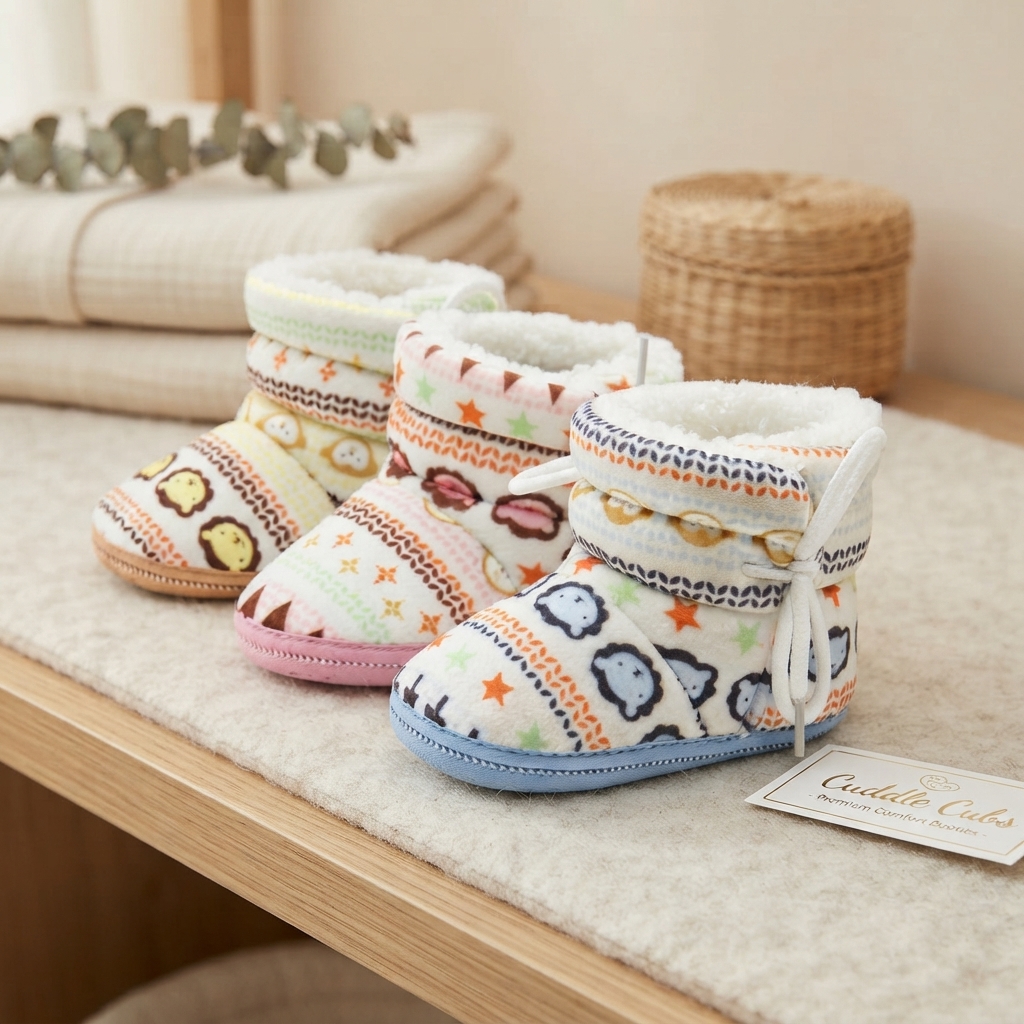 Soft Winter Shoes for Baby Warm Snow Boots for Kids Comfortable Footwear