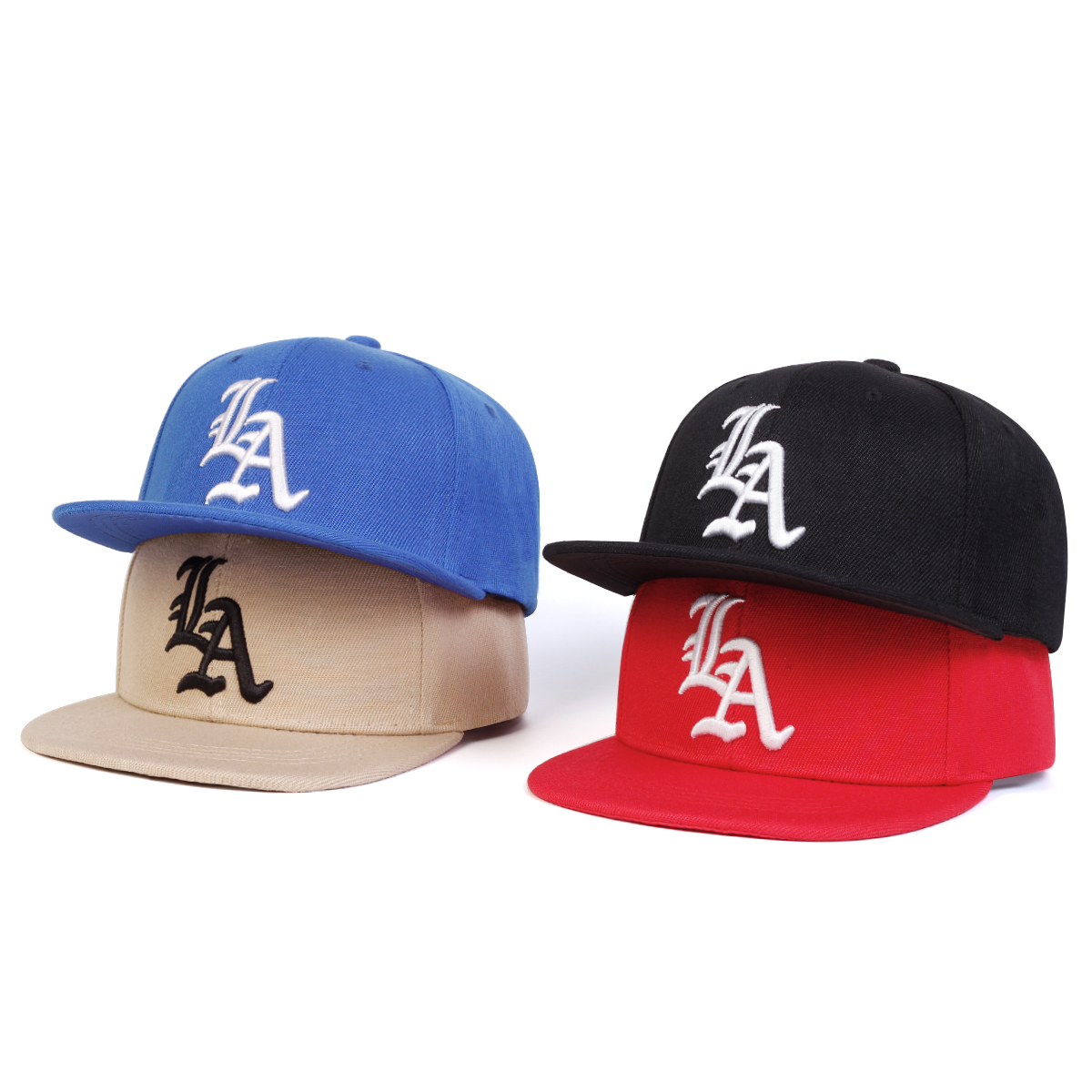 Children LA Letter Embroidery Baseball Caps Spring Autumn Outdoor Adjustable Casual Hats Boy Girl Travel Sunscreen Hat
