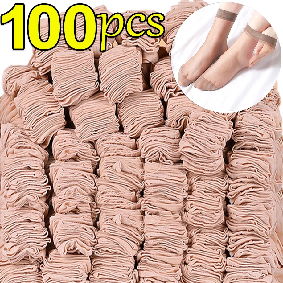 Hot Sale! High Quality Women Velvet Socks Pack Female Summer Thin Silk Transparent Ankle Nylon Socks Set