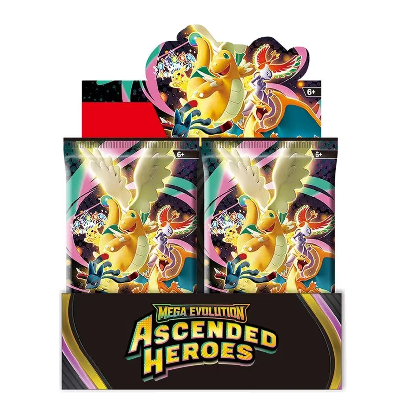 10/50 Pcs Pokemon Card Mega Evolution Ascended Heroes PHANTASMAL FLAMES Destined English Booster Battle Transaction Card