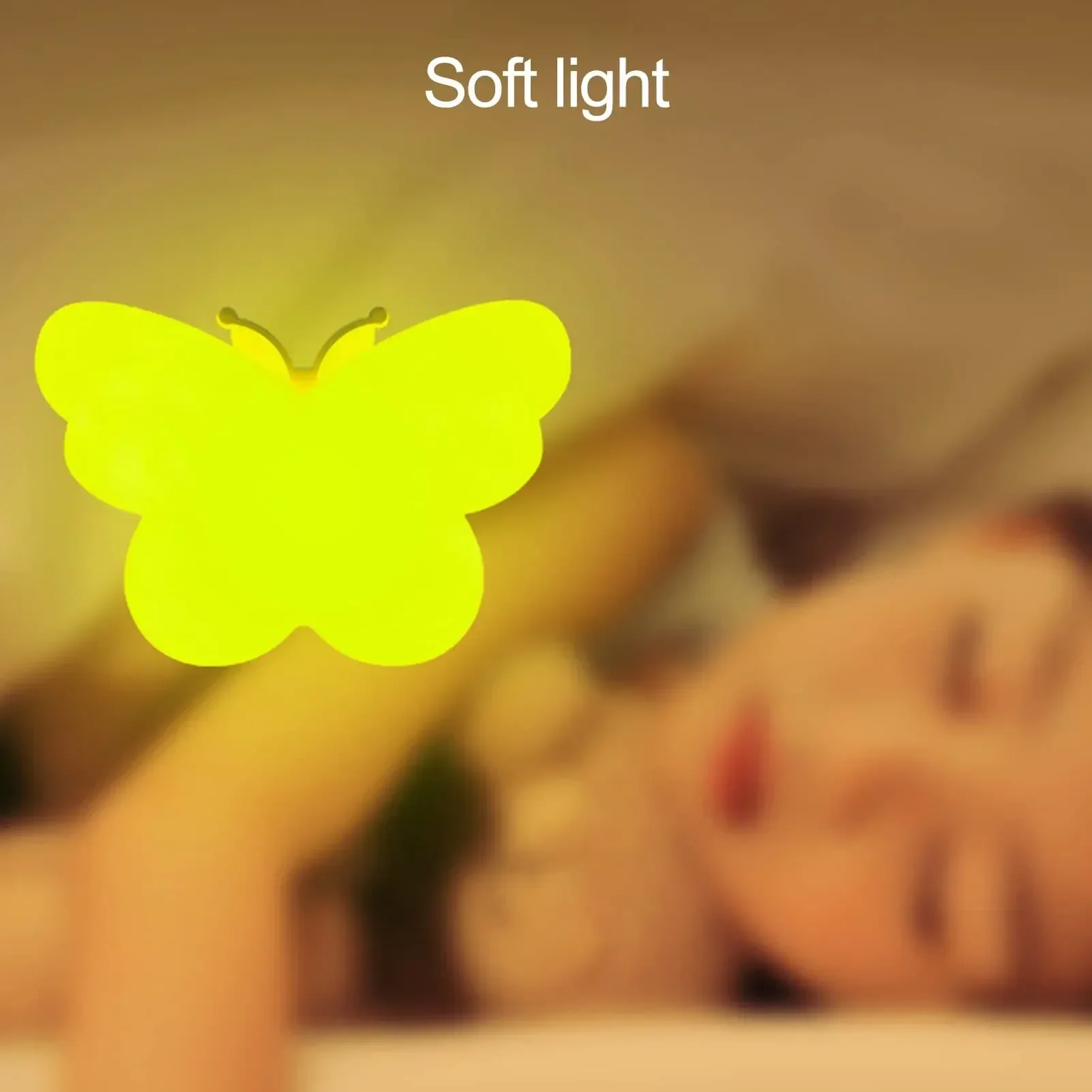 Butterfly Night Light US Plug Into Wall Auto Dusk to Dawn Smart Sensor Night Light for Living Room Bedroom Bathroom Kids lightify