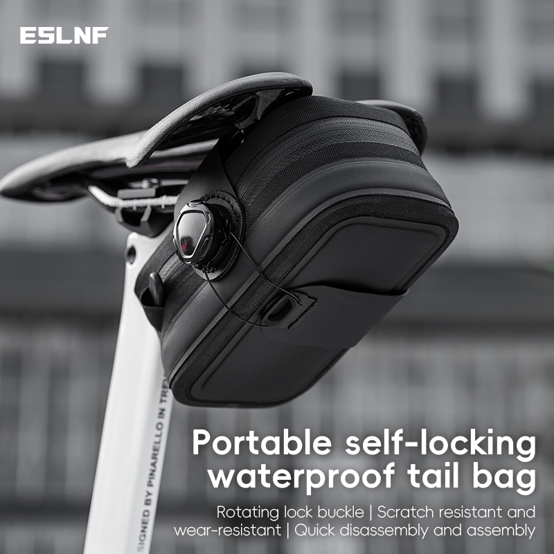 Quick Locking Road Bicycle Saddle Bag Waterproof Portable MTB Rear Bag High Quality TPU Bike Storage Bag Bike Accessories