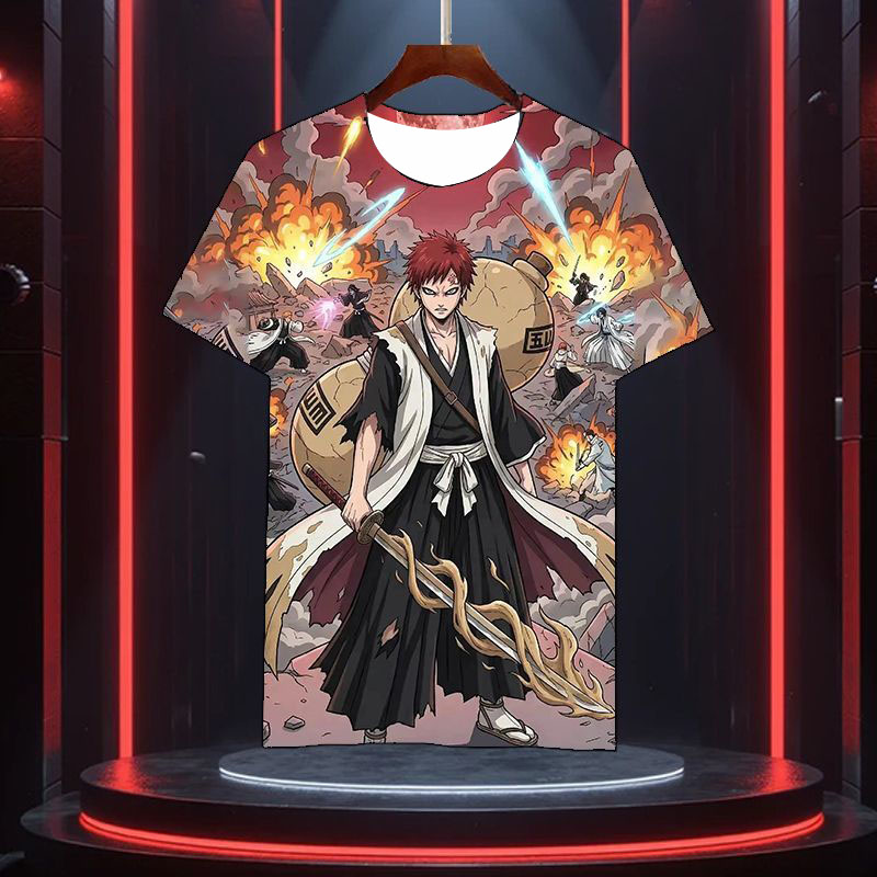 Summer 2026 Hot Edition of "Naruto" 3D Printed Short-sleeved T-shirt for Teenagers Quick-drying Top, Anime Short-sleeved T-shirt