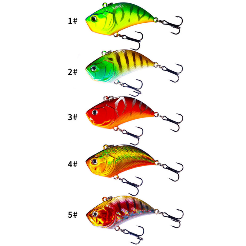 New Fishing Lure Set Bigvib Hard Plastic Bait with Rattle Beads 5.4cm 13g Simulated Fake Bait for Angling