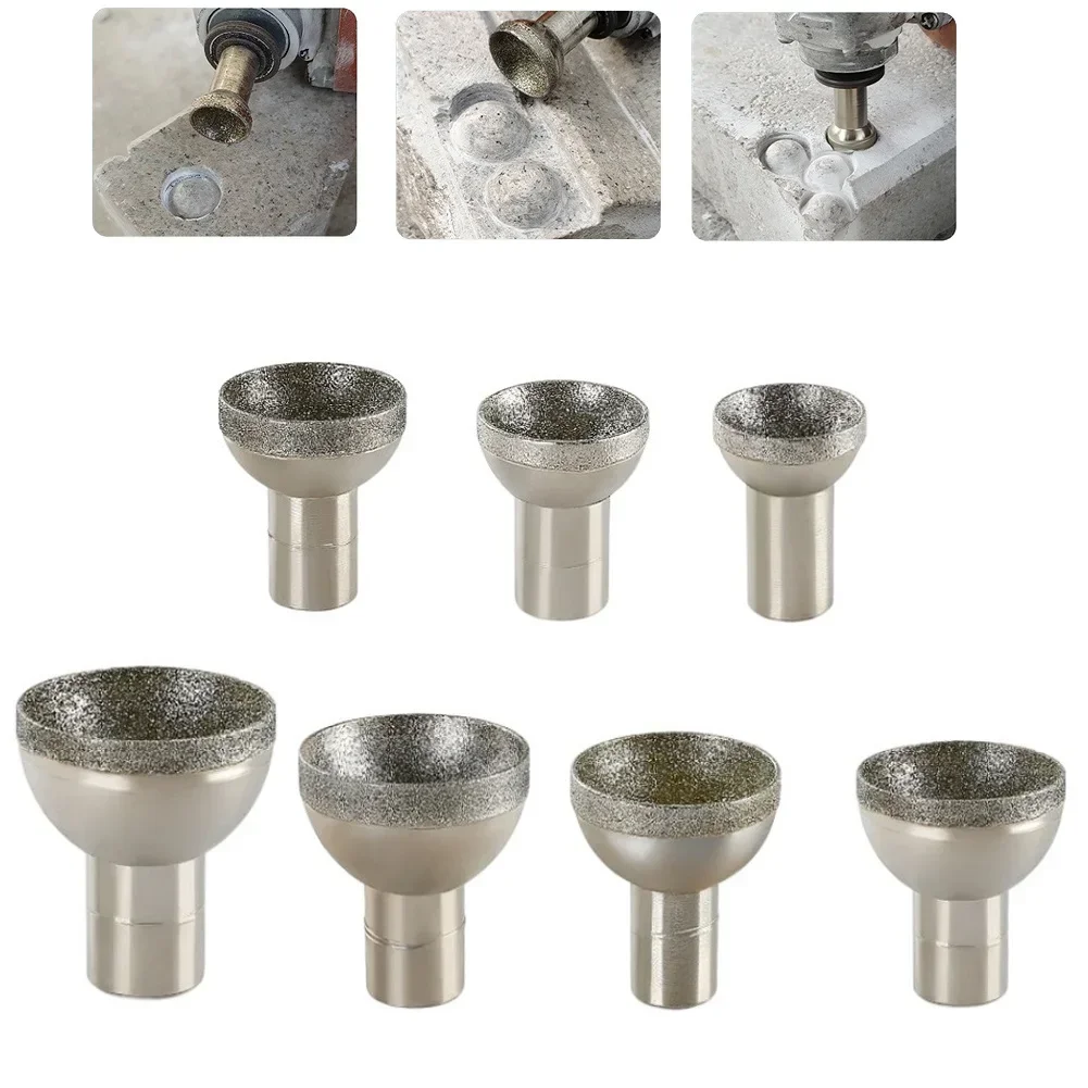 Diamond Ball Burr 20-50mm Spherical Tip for Rough Grinding Jade Amber Wax Jewelry Making Rotary Tool Bit DIY Craft
