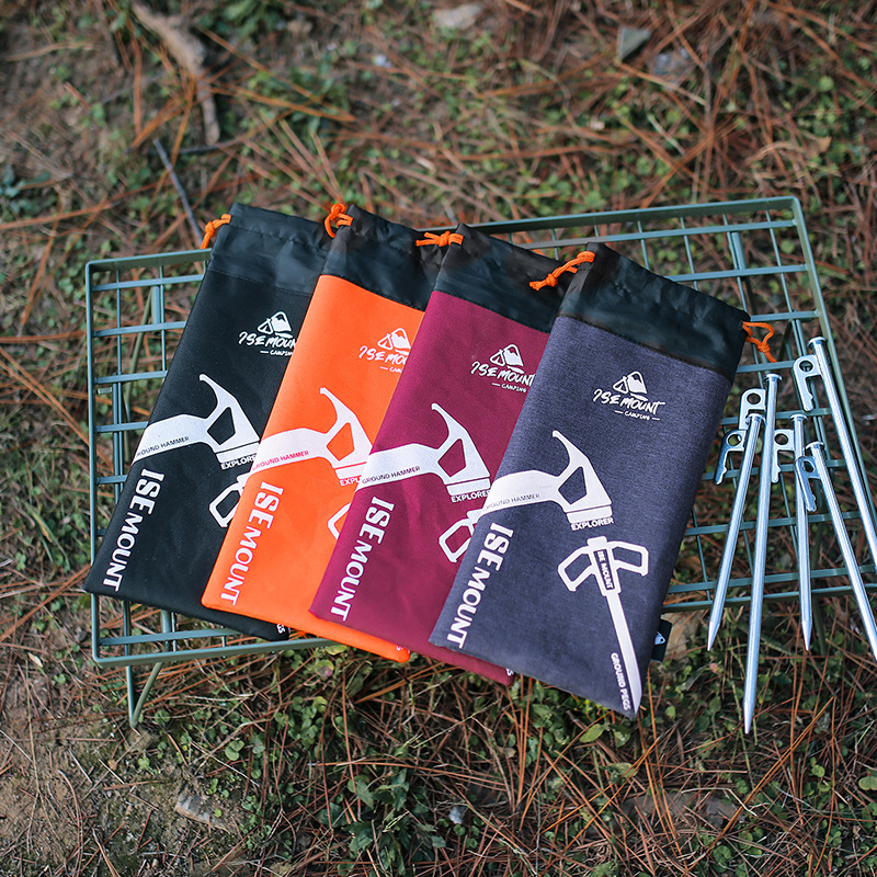 Oxford Cloth Tent Pegs Nails Storage Bag Portable Stake Bags Drawstring Organizer Outdoor Camping Travelling Supplies