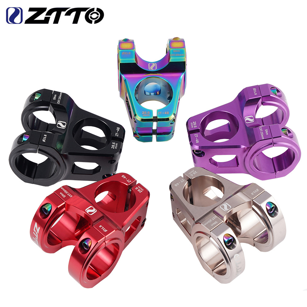 ZTTO MTB Stem 35mm DH AM Enduro Stem CNC High-strength Mountain Bike Power Stem 28.6 Steerer For 25.4mm 31.8mm Handlebar