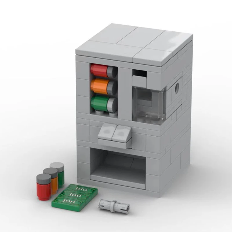 MOC Coin-operated vending machine Bricks DIY Building Blocks Kids Education Toys For Boy and girl Birthday