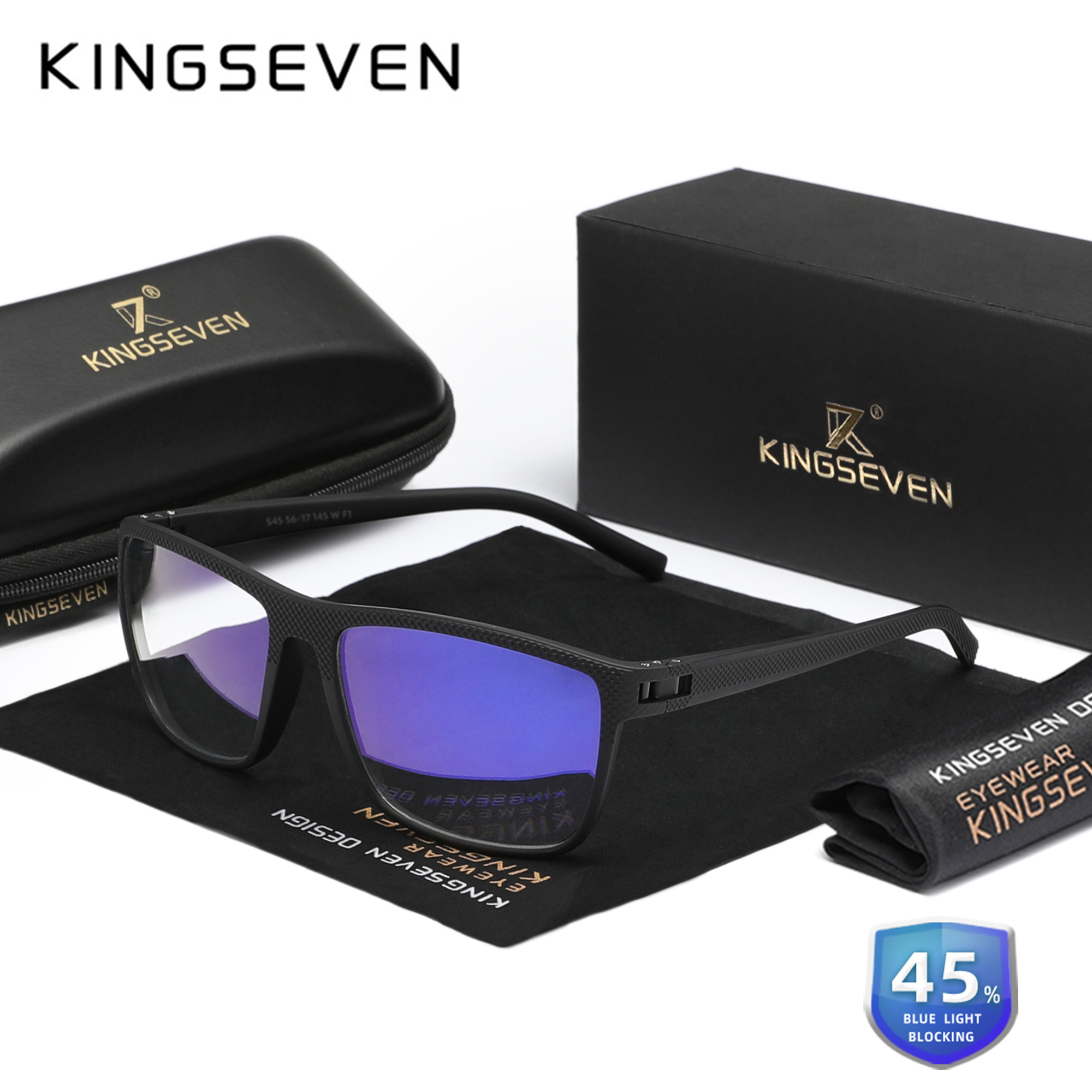 KINGSEVEN Men/Women Blue Light Blocking Computer Anti Blue Ray Relieve Fatigue Classical Eyewear