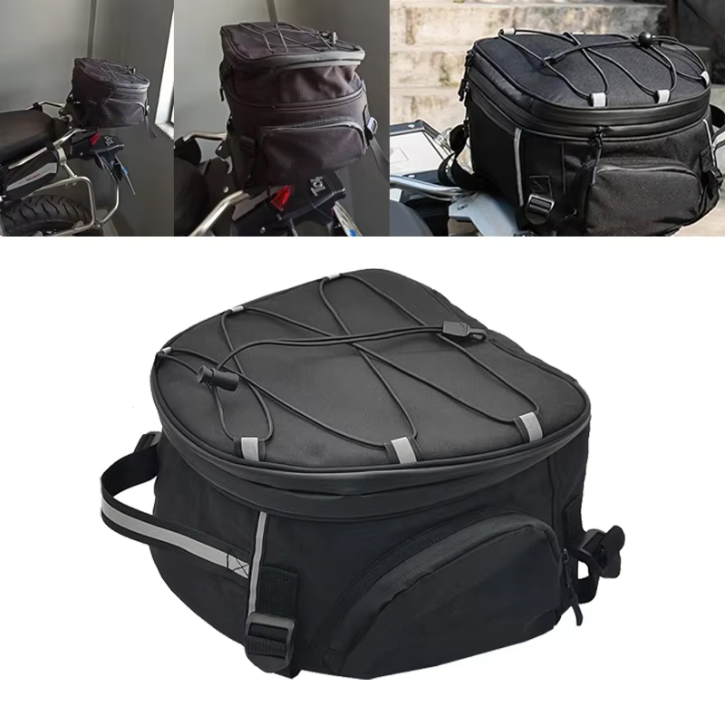 Motorcycle Tail Bag Sport Luggage Saddle Riding Rear Bag Motorcycle Motorbike Scooter Side Back Seat Bag
