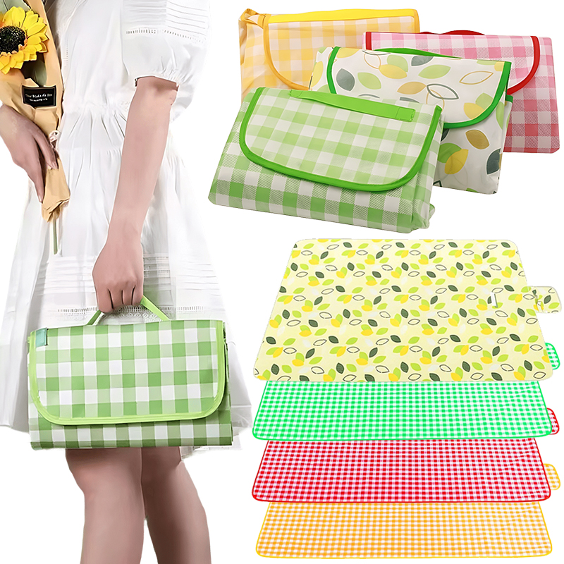 1PC Portable Picnic Mat Large Thickened Large Blanket Foldable Waterproof Lightweight Mattress for Spring Outings Gatherings ZYF