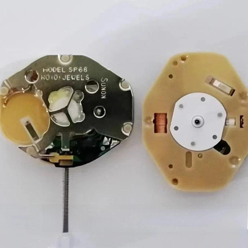 1Pcs Sweep Second /Continuous Second Movement New SP68 Movement 3-Hand No-Date Quartz Movement Watch Parts