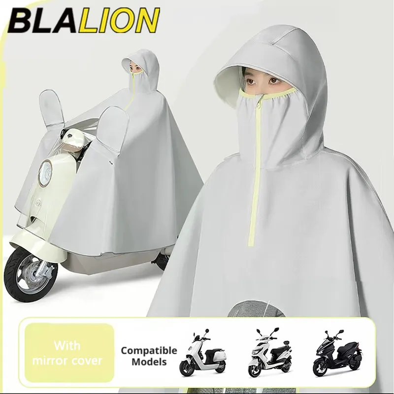 BLALION Electric Vehicle Raincoat Rider Vehicle Separate Design Body Thicken Oxford Waterproof Heavy Rain Protection Raincoat
