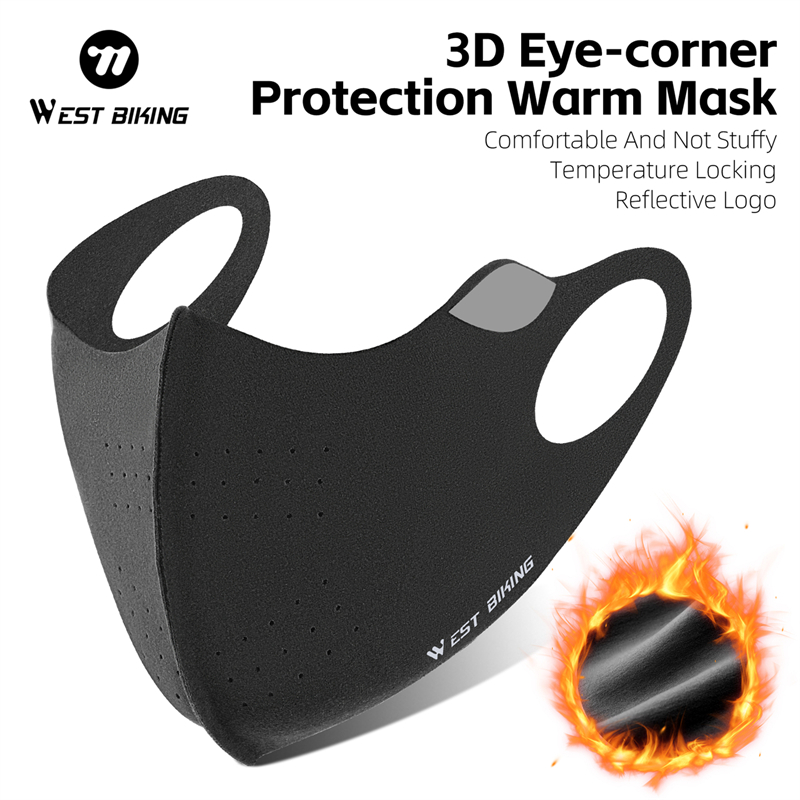 WEST BIKING Winter Keep Warm Windproof Cycling Face Balaclava Ski Mask Fishing Skiing Hat Headwear