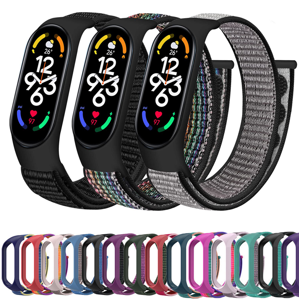 3 Pcs Nylon Band For Charge 6 5 Band Replacement Charge 6 Wristband Adjustable Sport Bracelet Charge5 Strap Correa
