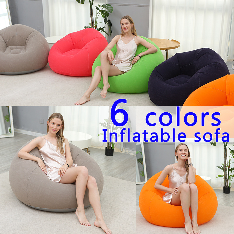 Realspring Inflatable Bean Bag Chairs for Blow up Chairs Lazy Sofa Folding Portable Inflatable Chair for Movie Outdoor Roo