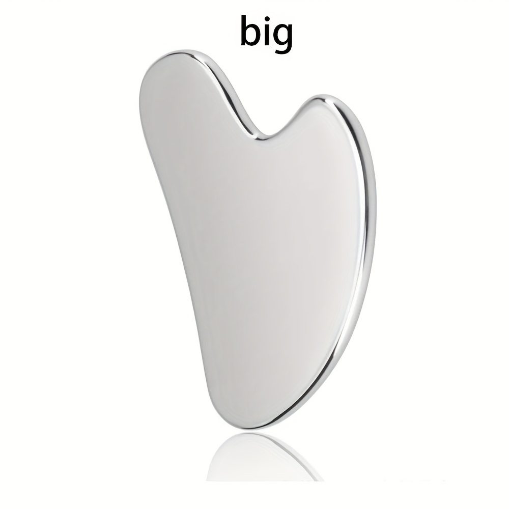 Soothing and Cooling, Stainless Steel Gua Sha Facial Massager - Cooling Eye and Face Tool for Firming, Jawline and Relaxation