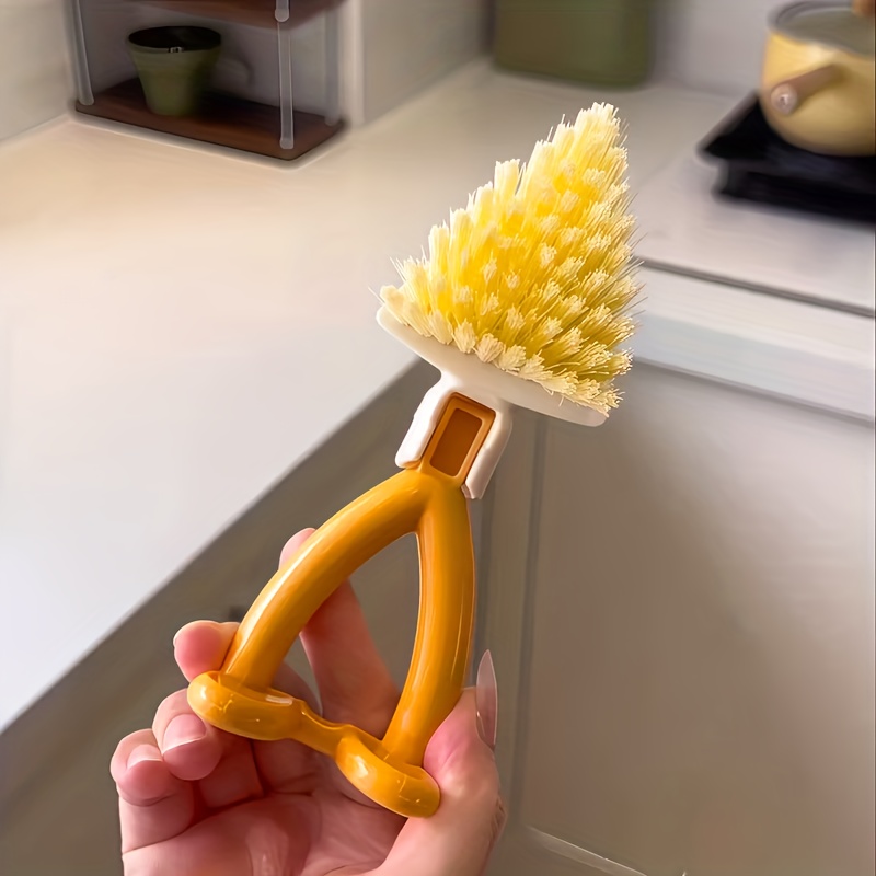 1/5pcs Multipurpose Cleaning Brushes with Triangle Head Foldable Dusting Brush for Corner Gap Edges Kitchen Bathroom Clean Tools