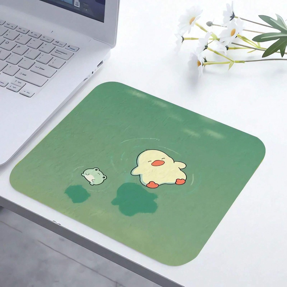 Fun Cute Small Mini Travel Mouse Pad | Non-Slip Base for Laptop Office Home Study Gaming Kids