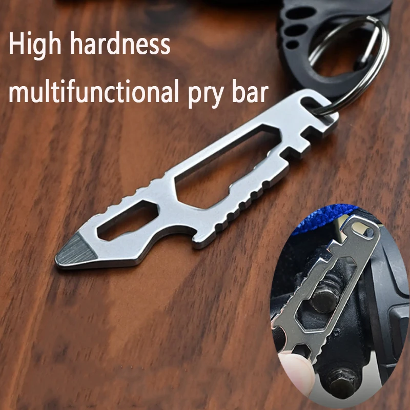 NEW MINI Multifunctional Tainless Steel Pry Bar, New Mini EDC Hex Wrench, Bottle Opener, Portable Outdoor Bicycle Repair Tool pen gpt