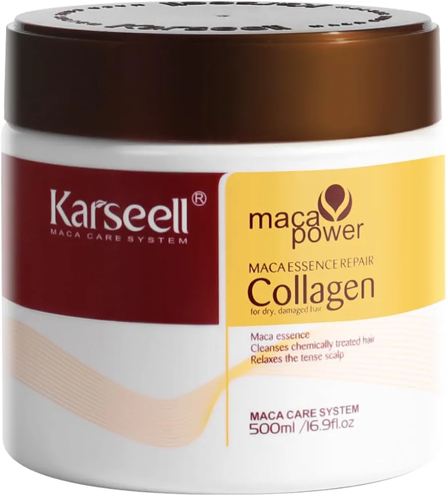 Karseell Collagen Hair Treatment Deep Repair Conditioner Argan Oil Collagen Hair Essence for Dry Damaged Hair All Hair Types 16.90oz 16.9 fl oz