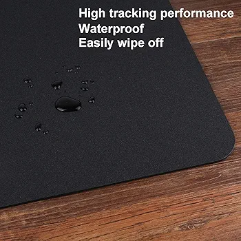 Gaming Mouse Pad with Carbon Fiber Surface Gaming Mouse Pad for Game/Office/Home/Work (Black, 10.4 x 8 inch)