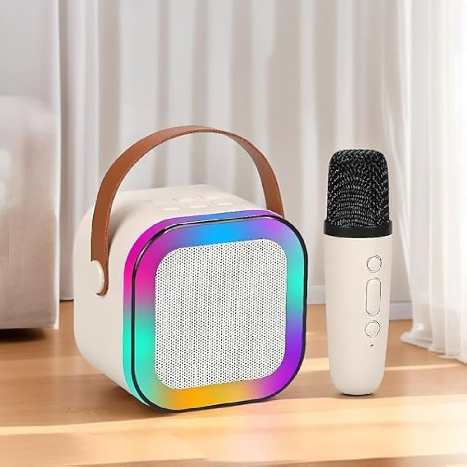 K12 Mini Portable Karaoke Bluetooth Speaker With Dual Mic
