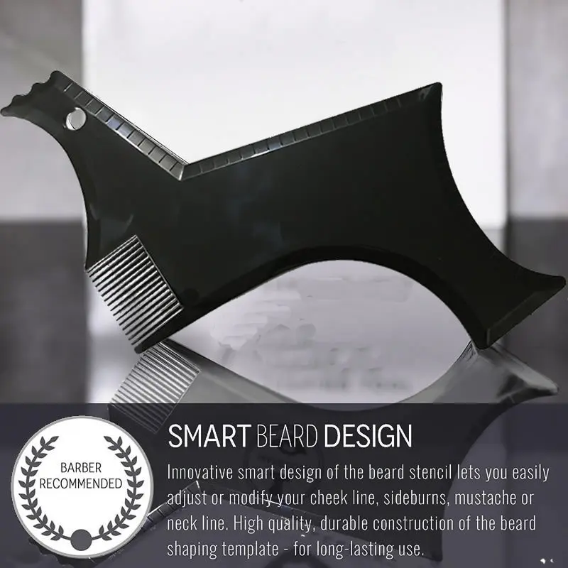 Hot Sale Men Beard Template StylingTool Double Sided Beard Shaping Comb Beauty Tools Shaving Hair Removal Razor Tool for Men