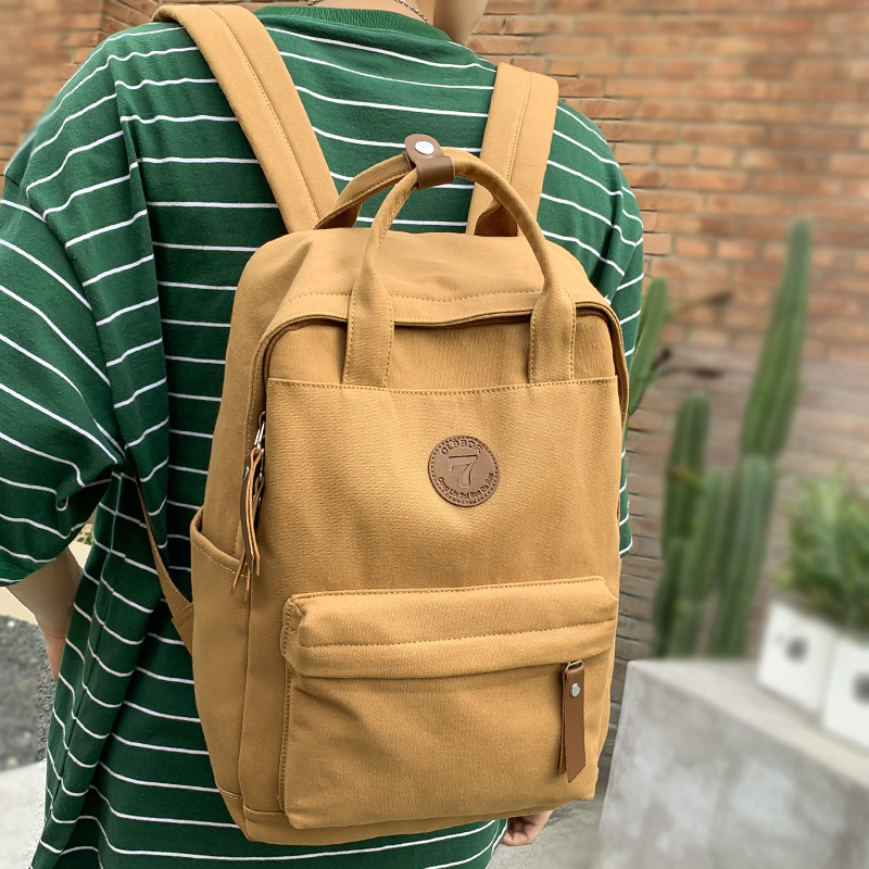 Girl School Bag New Fashion College Student Vintage Women Backpack Canvas Female Laptop Bag Travel Kawaii Ladies Backpack