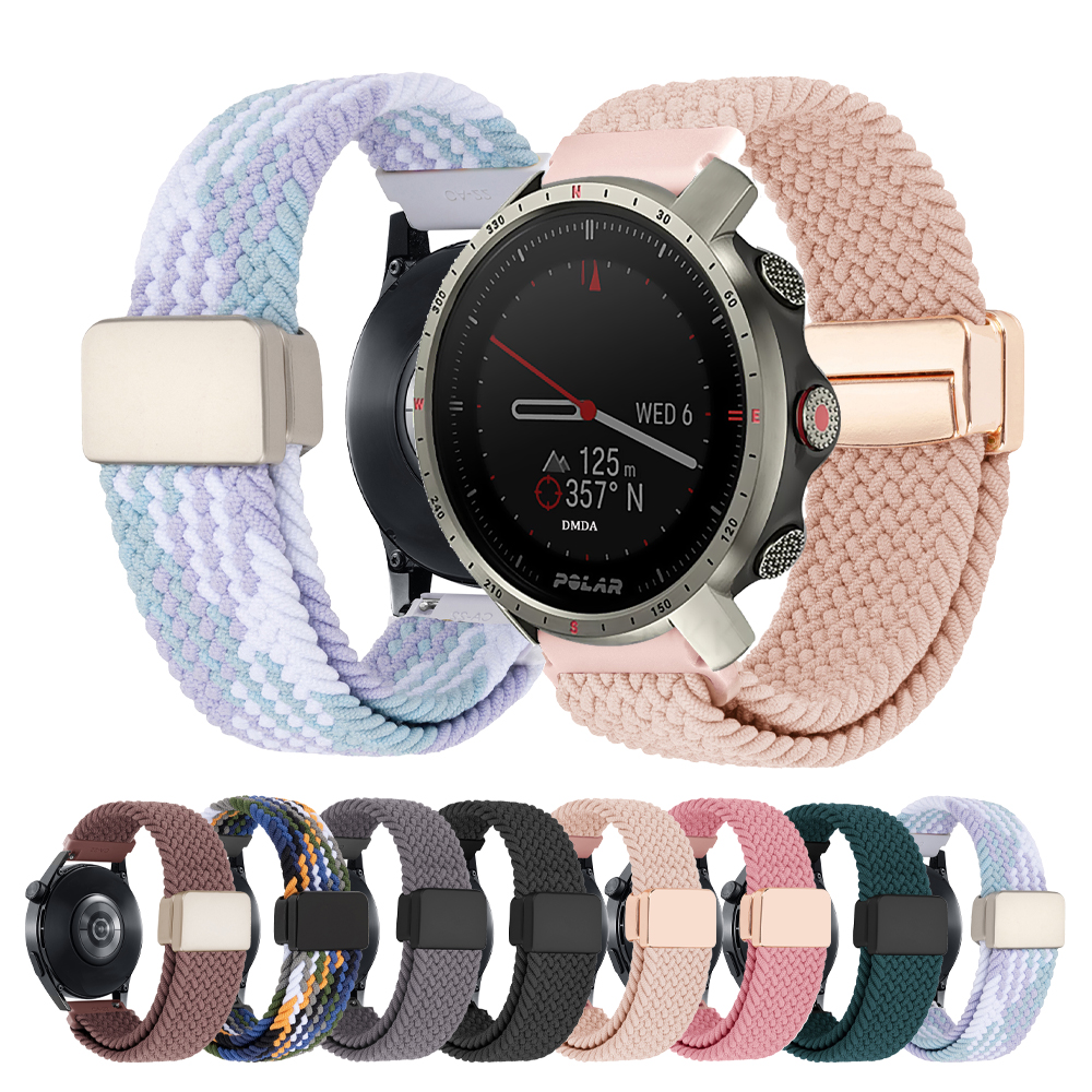 Nylon Watch Band For Polar Pacer Vantage V3 M2/M Grit X Pro Titan Strap For Polar Ignite 3 2/Unite 20mm 22mm Braided Bracelets