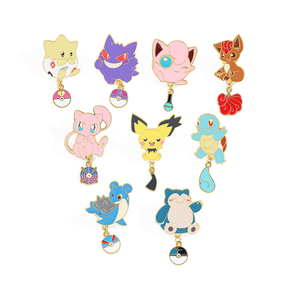 5 Pcs Fashion Creative Brooch Anime Popular Enamel Pin Metal Badge Jewelry Clothing Backpack Accessories for Friends