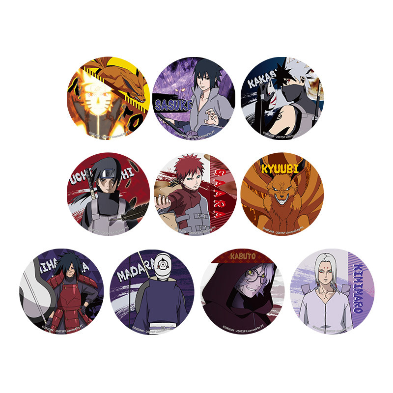 NARUTO Kyuubi Kakashi Uchiha Itachi Madara Obito Kaguya Kimimaro Gaara China Official Authorization Cosplay Badge