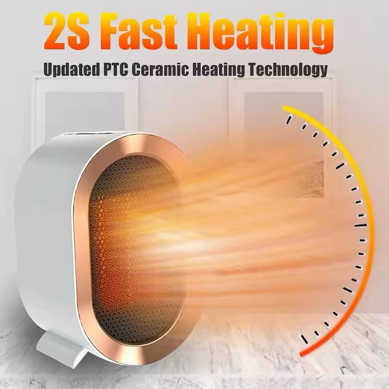 Desktop Electric Heater Mini Household Electric Heater for Bedroom Portable Heating Warm Air Blower Home Room Warmer
