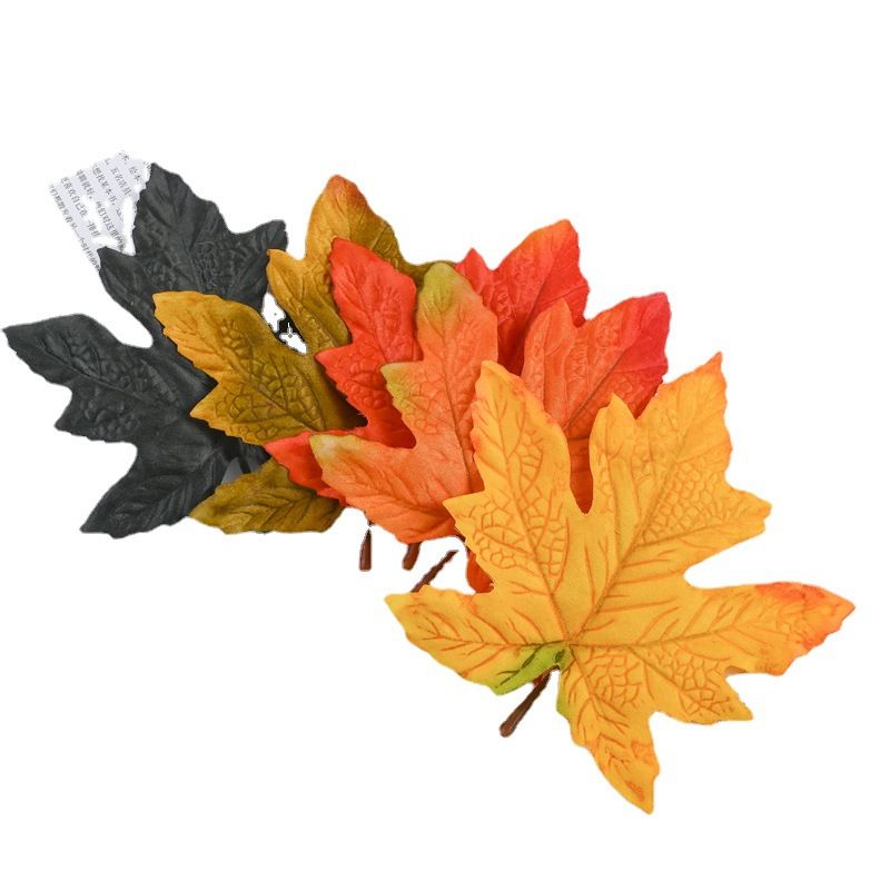 Silk Maple leave Artificial Plant Home Vase Wedding Bridal Garland Festival Decoration Diy Hot sale high quality