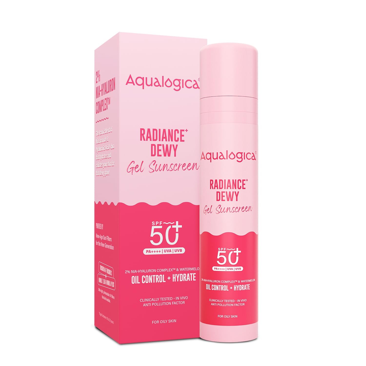 Aqualogica Radiance+ SPF 50+ Dewy Sunscreen 50g Indoor & Outdoor Protection