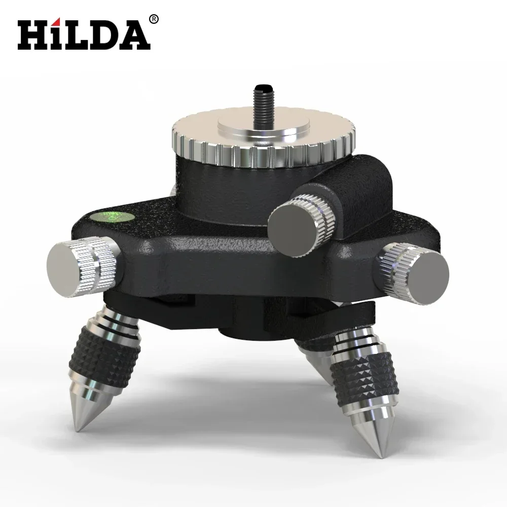 HILDA 360° Precision Rotating Bracket Base Compatible with 1/4" Laser Level & 5/8" Tripod Ensures Precise Angle Adjustment