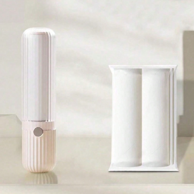 1Pc Portable Lint Roller Strong Sticky Refillable Lint Roller Lint Roller Replacement Head Suitable For Clothes Bedding Pet Hair