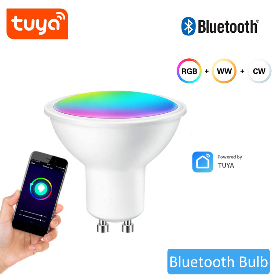 RGB LED Light Bulb 9W GU10 Graffiti WIFI OR Bluetooth Smart Bedroom Lamp Bulbs Adjustable Light