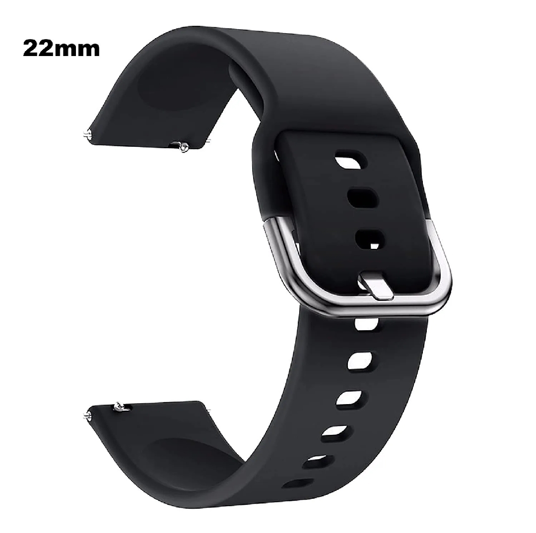 22mm Quick-Release Sports Silicone Band For Smart Watch Solar LS05