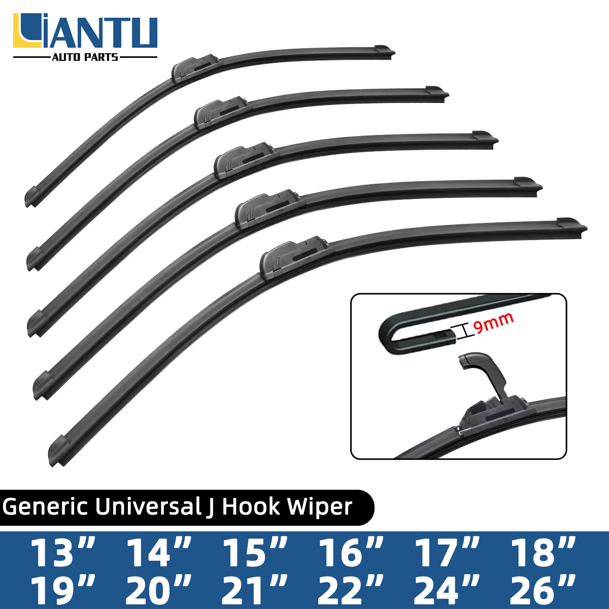 YONGRUN 2PCS Wiper Strip Car Windshield Wiper Blade Strip 14"16"17"18"19"20"21"22"24"26"28" Automotive Parts
