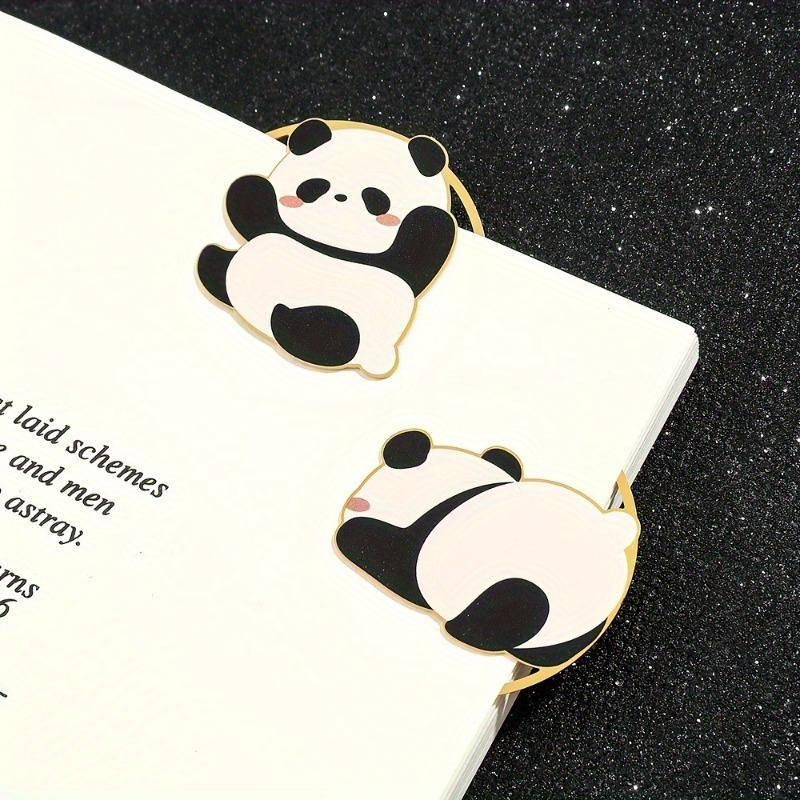 Metal Bookmark, Cute Panda Bookmark For Daughter And Son, Creative Hollow Bookmark For Christmas Gift