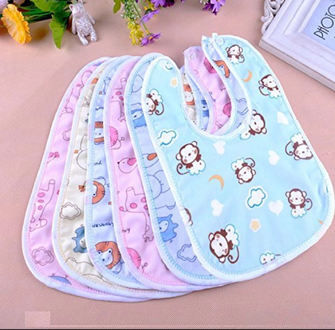 Set of 2 waterproof baby bibs
