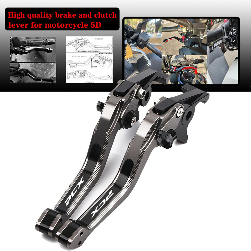 Motorcycle 5D Brake Clutch Lever FOR HONDA PCX160 PCX 160 2021-2025 Aluminum CNC Adjustable Motorbike Brake Lever