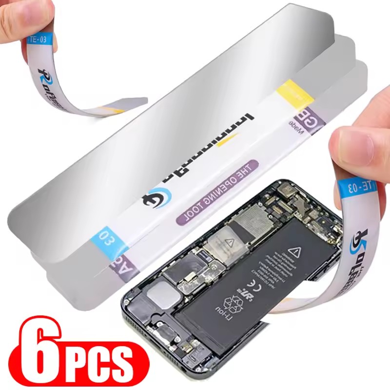 6/1 PC Stainless Steel Blade Soft Thin Pry Spudger Cell Phone Tablet Screen Battery Opening Tools for iPhone iPad Opener
