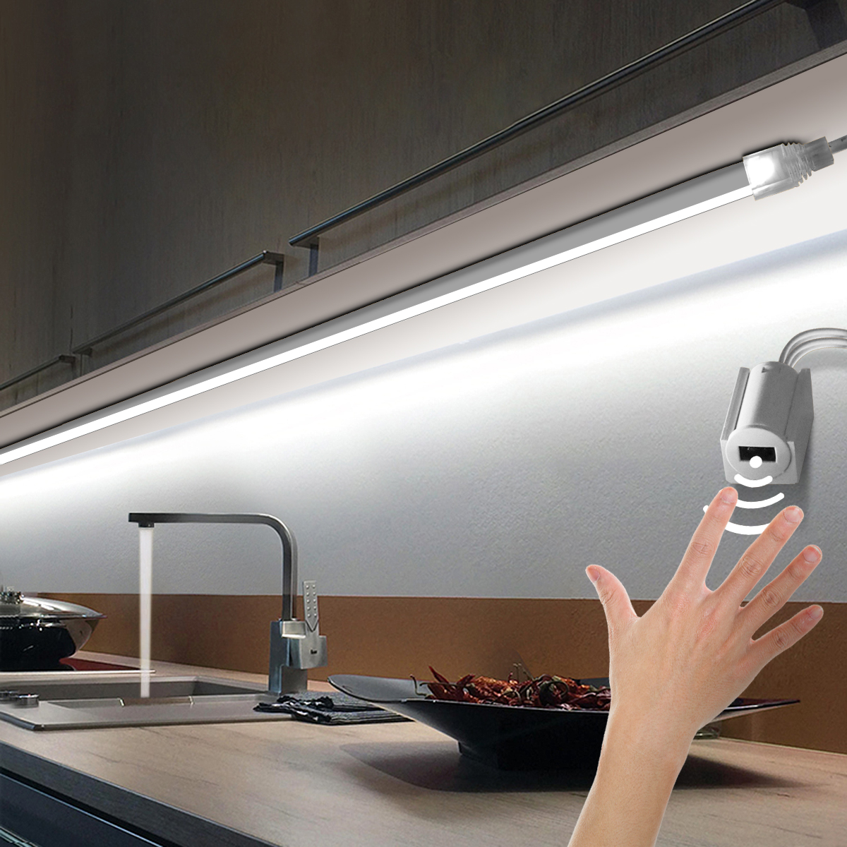 Smart Hand Sweep Neon Lights LED Cabinet Kitchen Lamp Motion Sensor Waterproof For Closet Cupboard DIY Decoration lightify